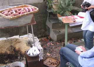 円山生活の会「霜降　焼き芋と焼き栗」_d0145345_1771893.jpg