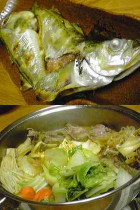 白ハタとすき焼き 関西風 煮酒で呑