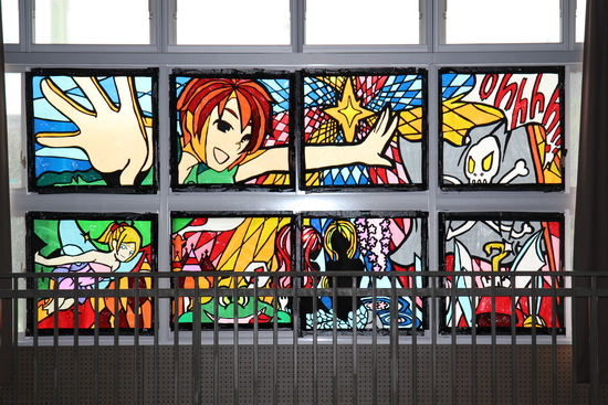 八中祭 ステンドグラス : 若あゆ日記＠八中