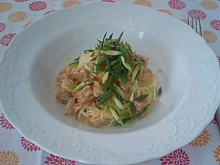 金目鯛と梅のパスタ_e0159969_18364561.jpg