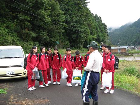 福井市成和中学校1年生の今立班_e0061225_1930316.jpg