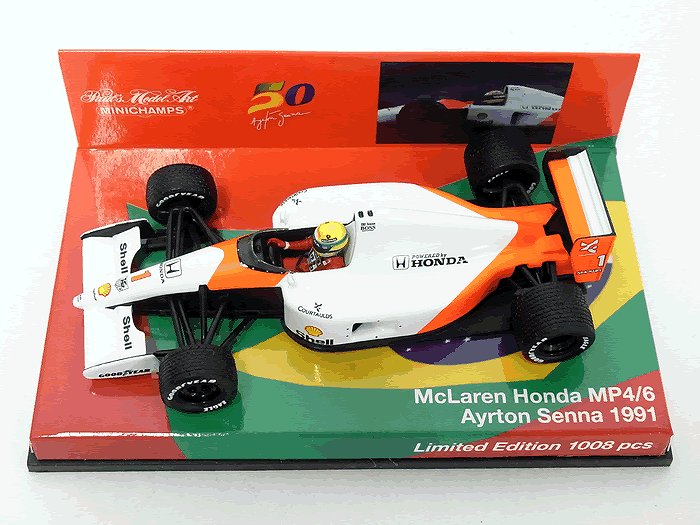 ミニチャンプス(マルボロ)‼️マクラーレンホンダMP4/6 アイルトンセナ ミニチャンプス 1/43 マクラーレン ホンダ MP4/6 1991年