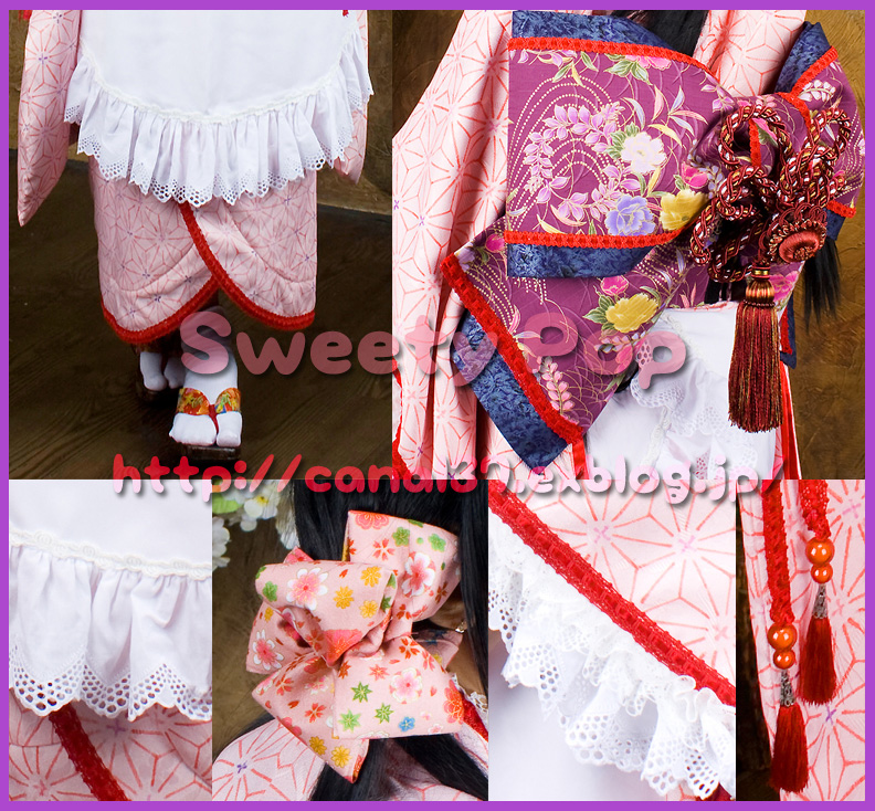 コスプレ衣装☆おとめ妖怪ざくろ☆西王母桃☆ウィッグ付き(画像追加