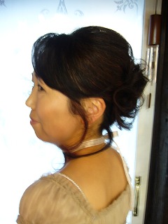 結婚式でヘアーメイク_a0123703_1546332.jpg