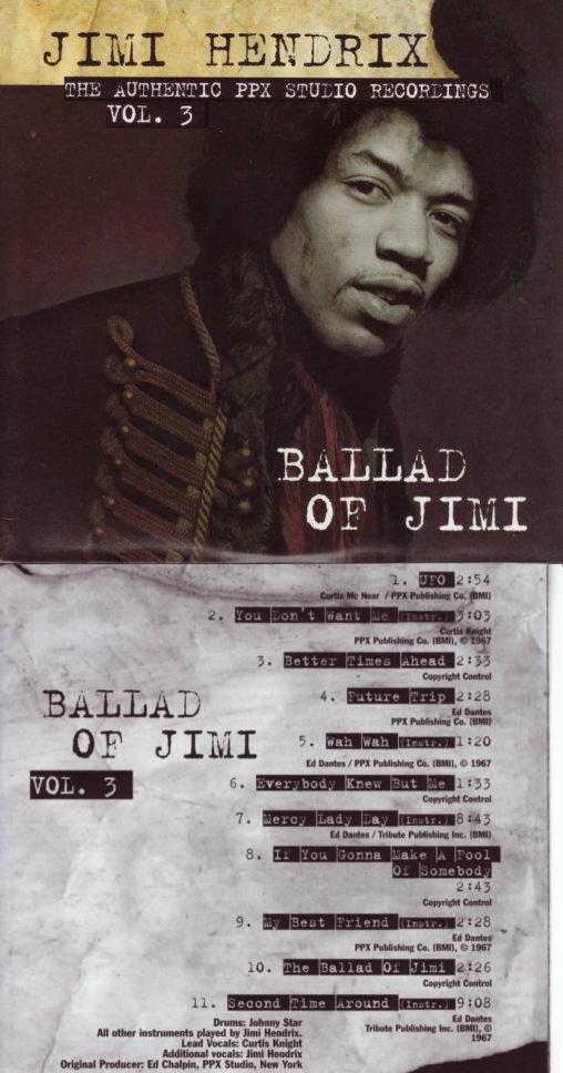 JIMI HENDRIX THE COMPLETE PPX STUDIO RECORDINGS (JZ) : やれとほ通信