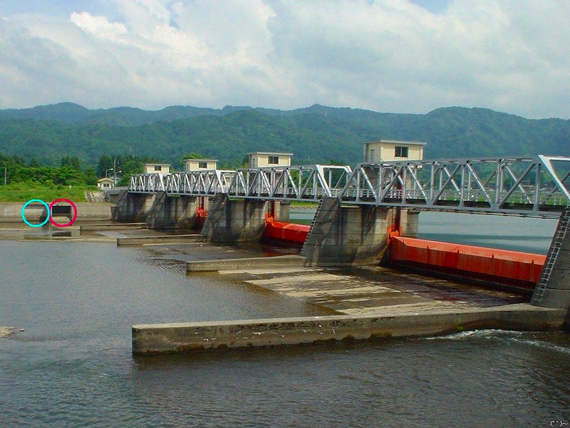 開かずの水門が開いた赤川頭首工_b0207491_15535339.jpg