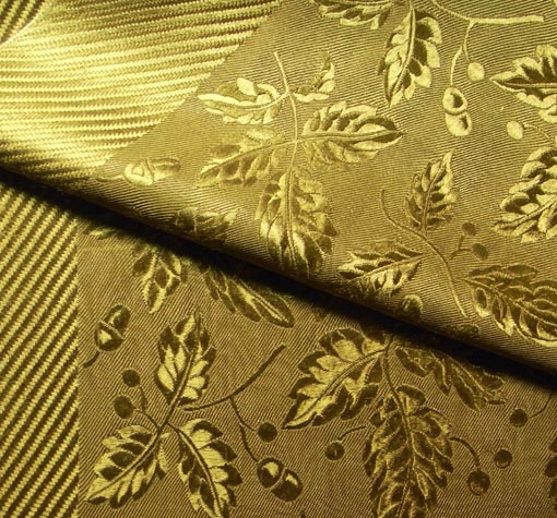N.060　フランスの枯れ葉色・リヨン絹織物スカーフ/アンティーク・モード_a0111371_14384035.jpg