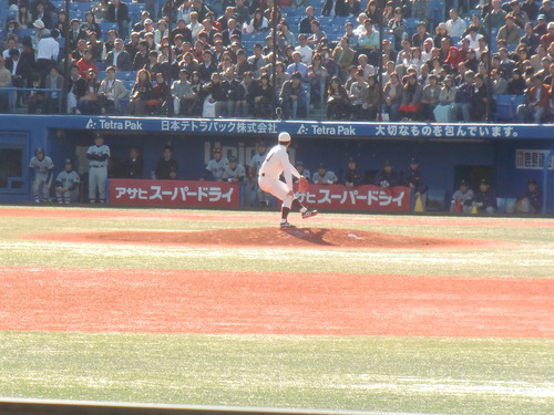 斎藤佑樹投手登板、最後の早慶戦_e0123104_7305996.jpg