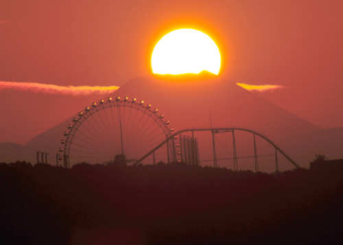 富士山と夕日          特別会員(朝香)_b0012636_201543100.jpg