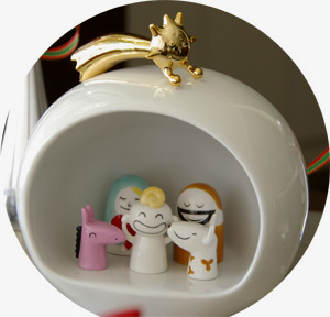 ★Xmas に向けてイタリア・ALESSI(アレッシィ)の可愛い『フィギュア』シリーズに模様替えしました!_c0156359_12185776.jpg