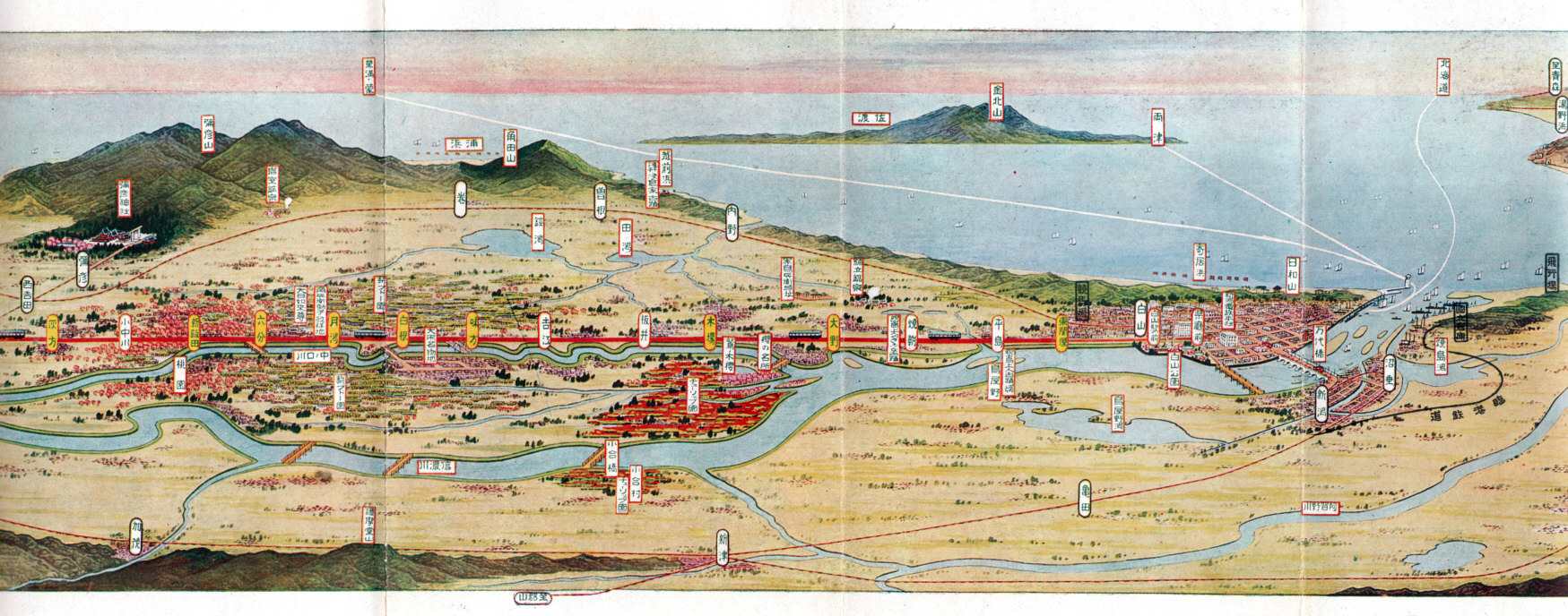 初三郎の鳥瞰図は面白い : にいがた文明開化ハイカラ館