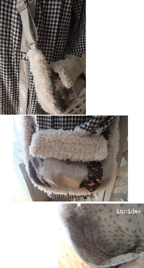 完成♪ あったかファーのミニポシェット ^^_f0023333_2251818.jpg