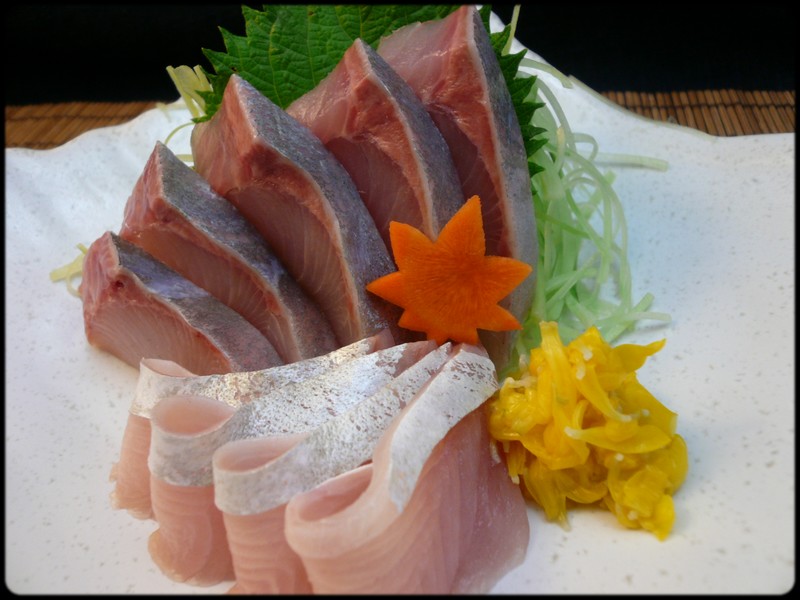 カンパチの刺身 魚と野菜と私と和ノ香