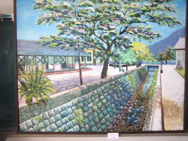 油絵人物画(田代晃三作) 油絵人物画(田代晃三作) 旧大岳小で美術展 : シャッターチャンス