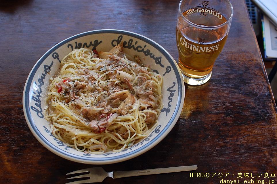 昼パスタ!ツナとエリンギ_f0050226_18302065.jpg