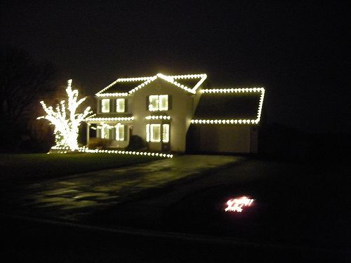 早くもクリスマスイルミネーション アメリカを自転車でエンジョイ