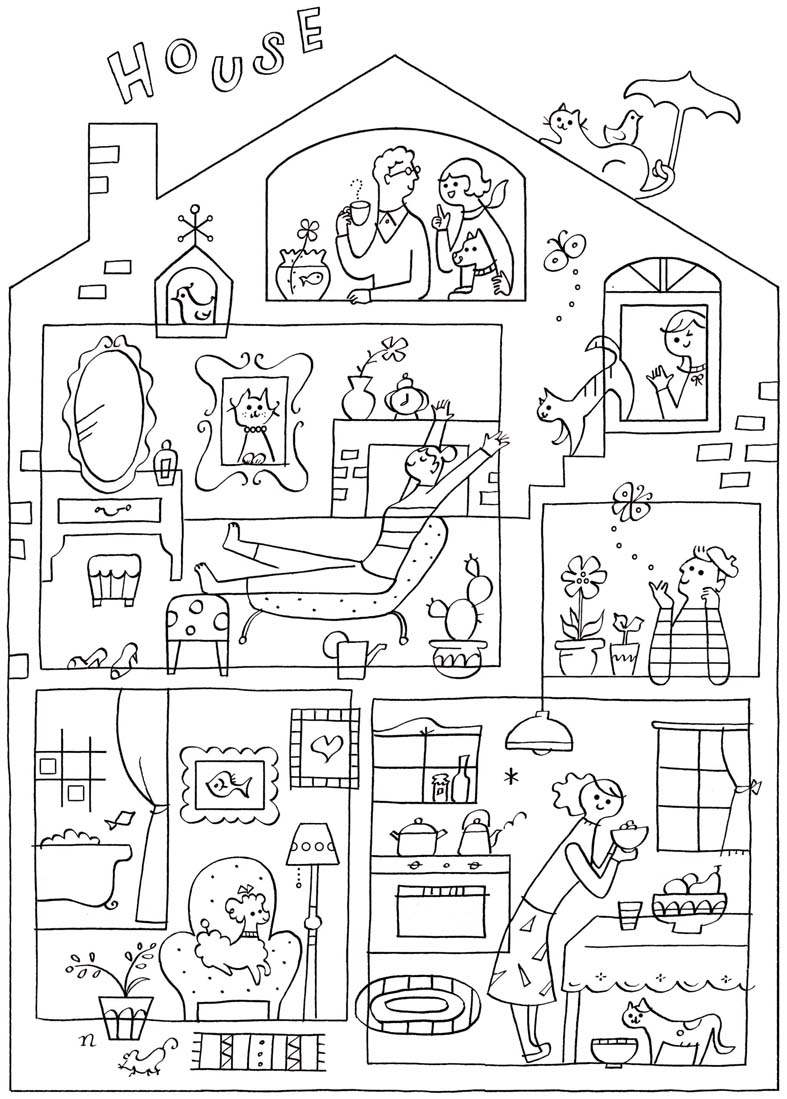 線画 イラストレーター内田尚子work 線画 イラストレーター内田尚子work