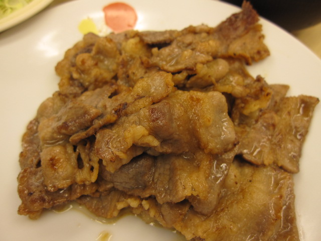 11/20夜勤明け　牛カルビ焼肉W定食ライス特盛り￥980@松屋_b0042308_18395928.jpg