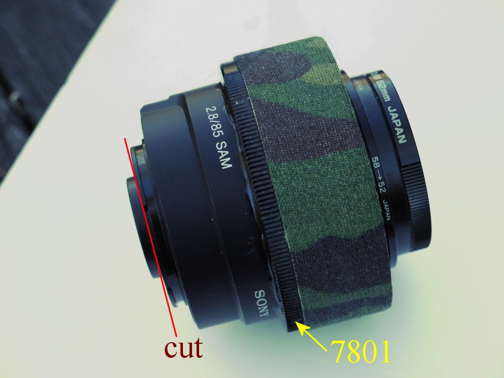 ソニー単焦点SAL85F28の玉抜き改造 : アクロマートAF ソニー単焦点SAL85F28の玉抜き改造 : アクロマートAF