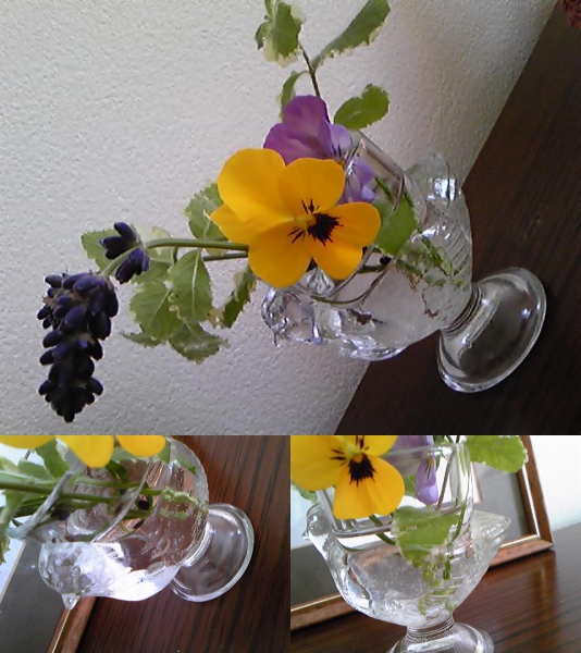エッグスタンドにお花_d0165645_11534924.jpg