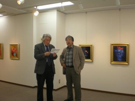 銀座画廊巡り、西村春海氏と。_c0198869_22495931.jpg