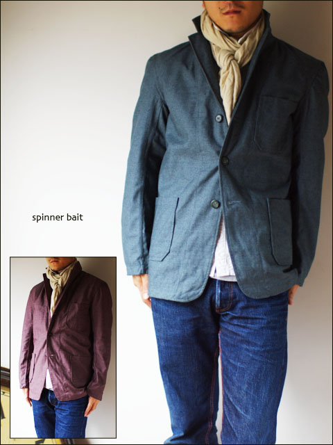 spinner bait [スピナーベイト] T/Cジャズネップサージ テーラードジャケット MEN\'S _f0051306_17213080.jpg