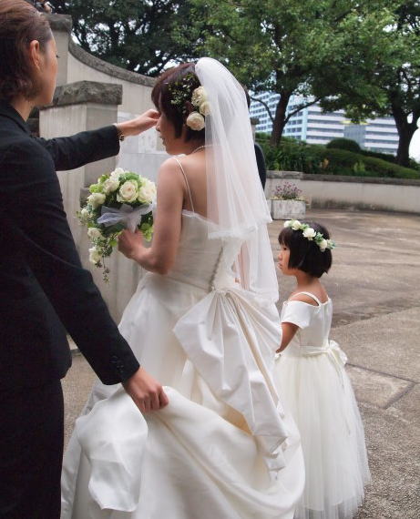 ガールクラウン フラワーガールのための花冠 山手西洋館様へ 一会 ウエディングの花