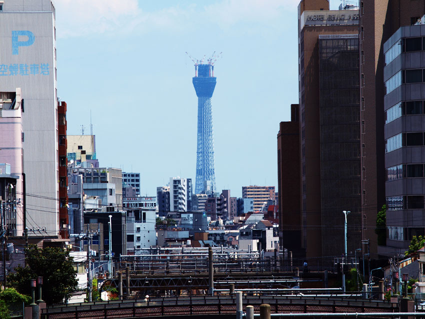 東京スカイツリー建設中 西巣鴨橋上より定点観測 いった 見た 撮った 撮った撮った