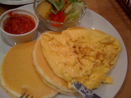 満足パンケーキ!_c0128487_20422033.jpg