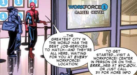 スパイダーマンとブルームバーグNY市長がコミックパワーで雇用対策_b0007805_10494857.jpg