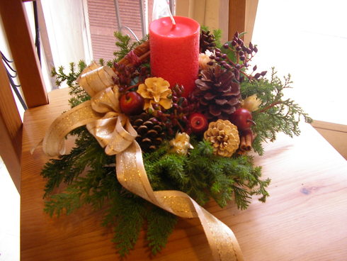 クリスマス キャンドルアレンジのレッスン のお知らせ 花屋 Cafeの話 クリスマス キャンドルアレンジのレッスン のお知らせ 花屋 Cafeの話