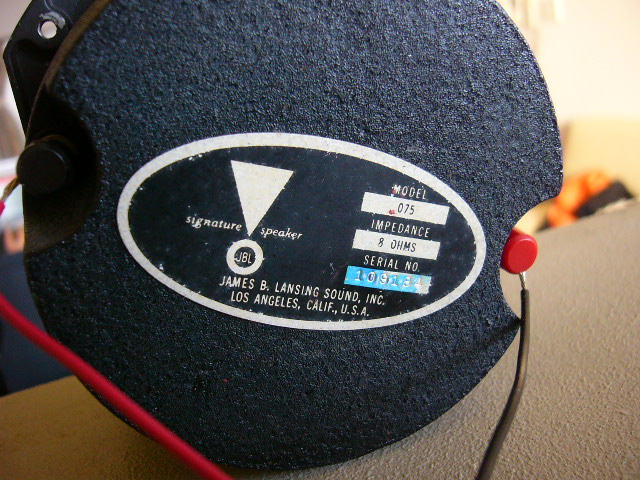 JBL 075 ♪ : たもの部屋 JBL 075 ♪ : たもの部屋