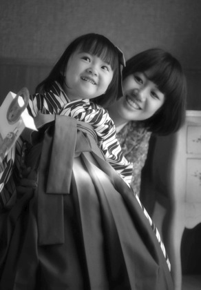 写真のセレクトに来られたKさん....七五三の子どもさん......_b0194185_08130.jpg