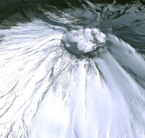 富士火口鳥瞰 Bird\'s-eye view of Mt.Fuji　　　　　　　Right_d0161799_9574254.jpg