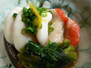 キンメの白子のシイタケ蒸し_f0157910_1727761.jpg