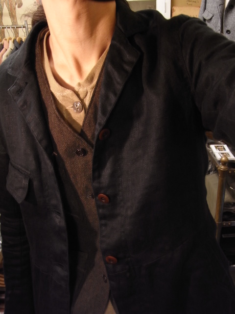 selffoto 87 with victorians linenfrockcoat_e0130546_18174985.jpg