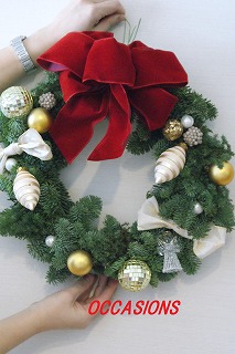 ★クリスマスフラワー★レッスン_e0158355_18321190.jpg