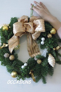 ★クリスマスフラワー★レッスン_e0158355_18322228.jpg