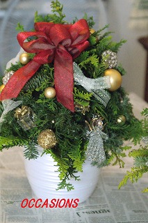 ★クリスマスフラワー★レッスン_e0158355_18323435.jpg