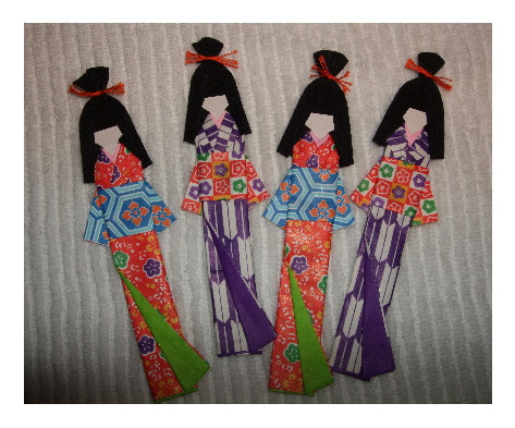 和紙細工 あねさま人形風しおり 布と木と革fhmo Designs ｴﾌｴｯﾁｴﾑｵｰﾃﾞｻﾞｲﾝｽﾞ Favorite Hand Made Original Designs