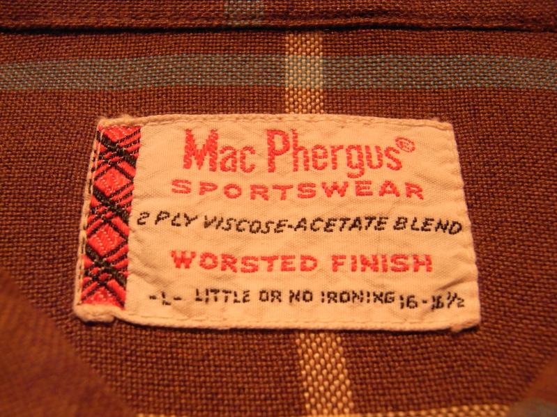 50\'s MAC PHERGUS CHECK SHIRT--RECOMMEND--_c0176867_2116263.jpg