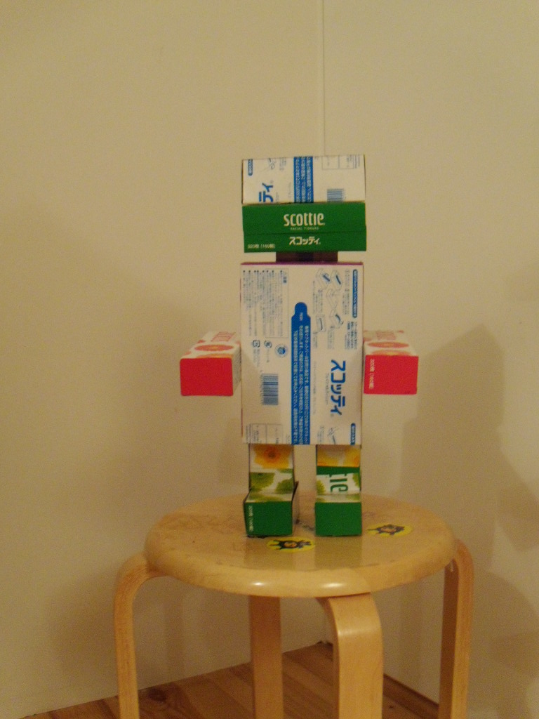 ティッシュボックス ロボットくん 工作部