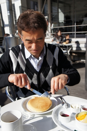 モトヤ　パンケーキリストランテ＠元町 横浜 でx\'masパンケーキ！_d0163317_1172723.jpg