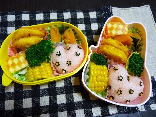 小花柄のハートおにぎり弁当 やさぐれmy Homeのインテリア 小花柄のハートおにぎり弁当 やさぐれmy Homeのインテリア