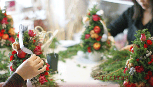 ◆フレッシュで作るクリスマス気分満載のコーンツリーレッスン◆_b0111306_2154731.gif