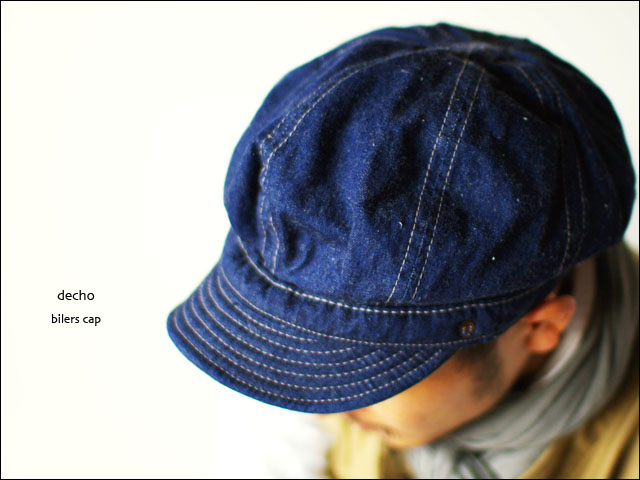 DECHO[デコー] 11.5oz NEP DENIM BIKERSCAP [ネップデニム