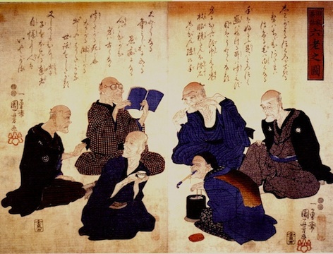 田家茶話 六老之図 横浜美術館コレクション検索
