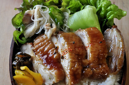 ルクエで作れる「鶏の照り焼き弁当」_b0171098_7173576.jpg