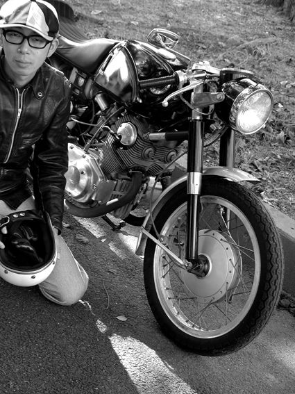 長田 啓孝 & HONDA CB72(2010 1023)_f0203027_1959262.jpg