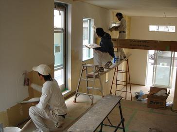 平和の家 はいから小町 珪藻土 の施工がすすんでいます ココチいい木の家をつくろう ぬまブログです 平和の家 はいから小町 珪藻土 の施工がすすんでいます ココチいい木の家をつくろう ぬまブログです